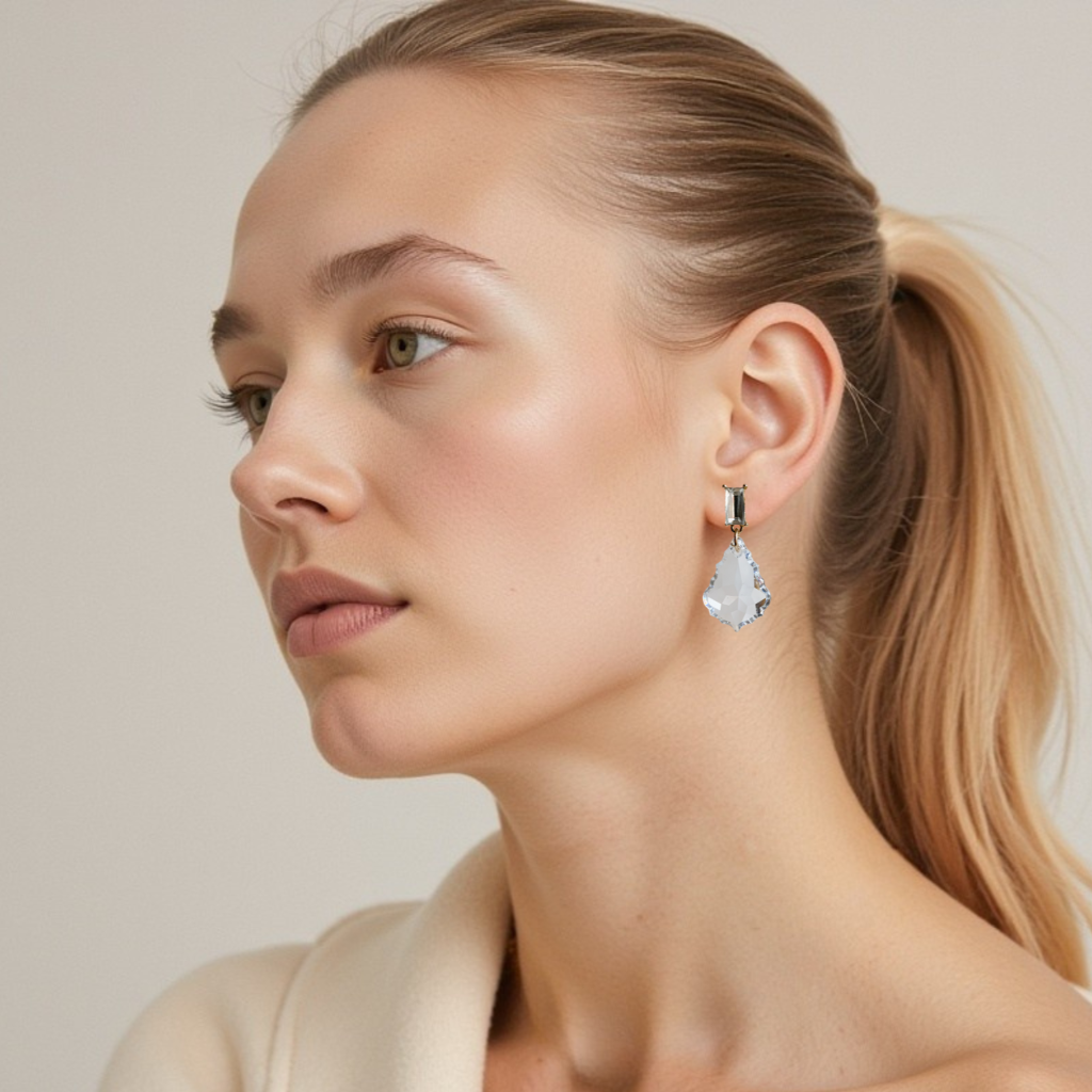 Sabrina Crystal Drop Earrings