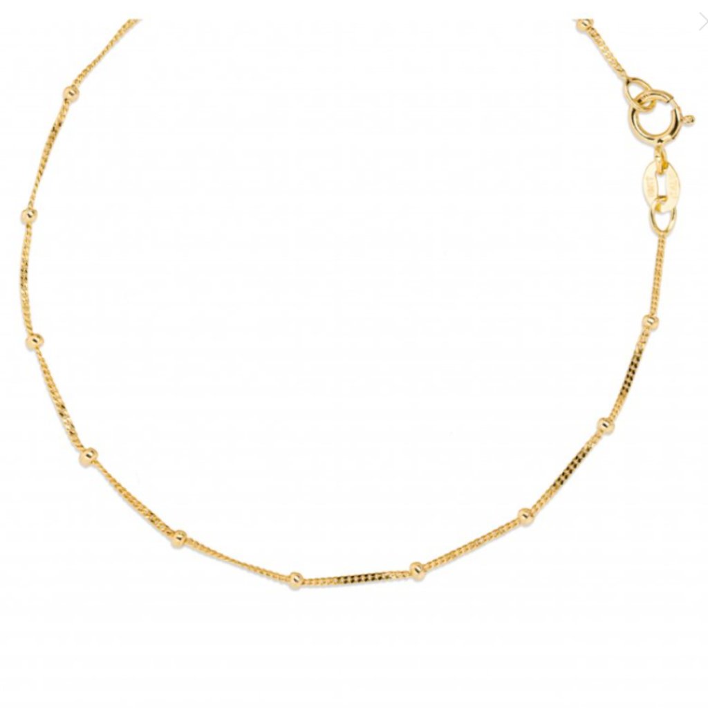 10k Gold Satellite Chain Bracelet - Adorned by Ruth