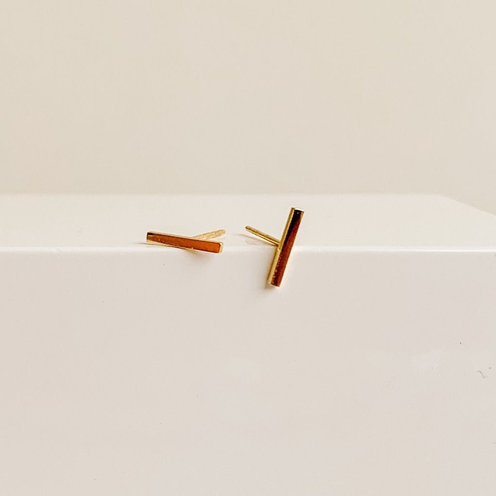 Bar Stud Earrings - Adorned by Ruth