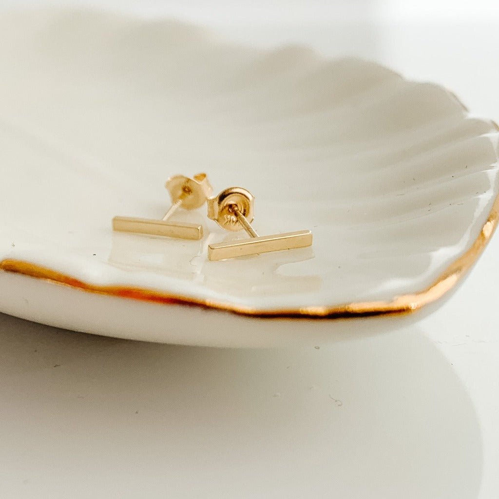 Bar Stud Earrings - Adorned by Ruth