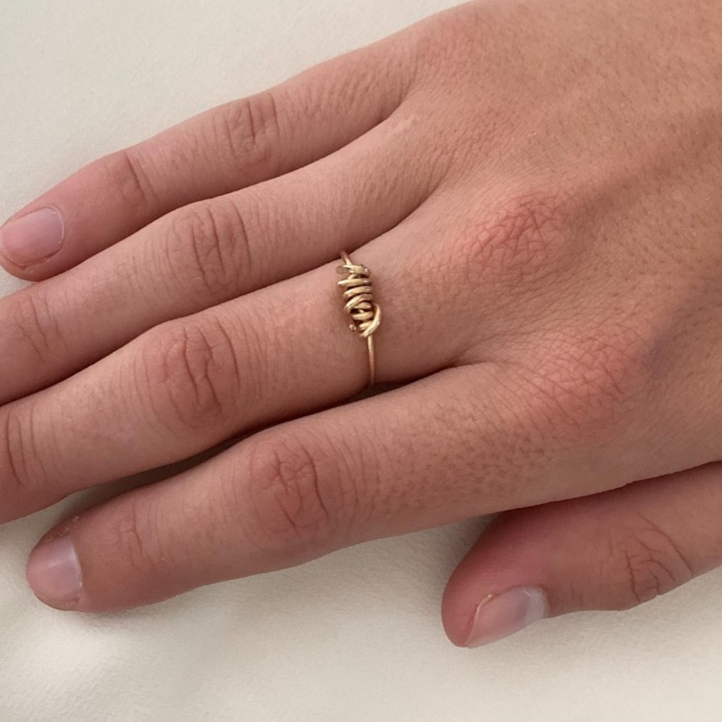 Barbed Wire Ring Gold - Adorned by Ruth