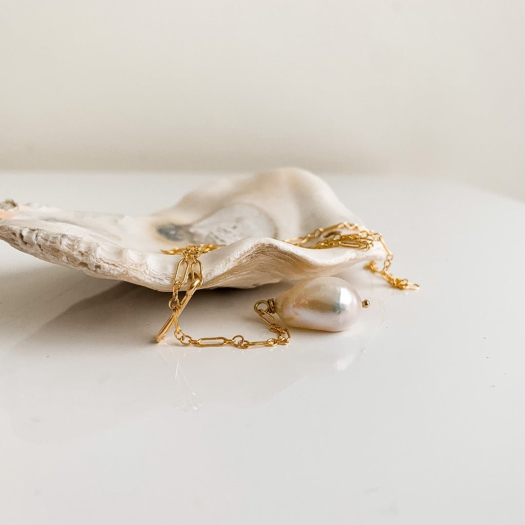 Baroque Pearl Y-Necklace - Adorned by Ruth