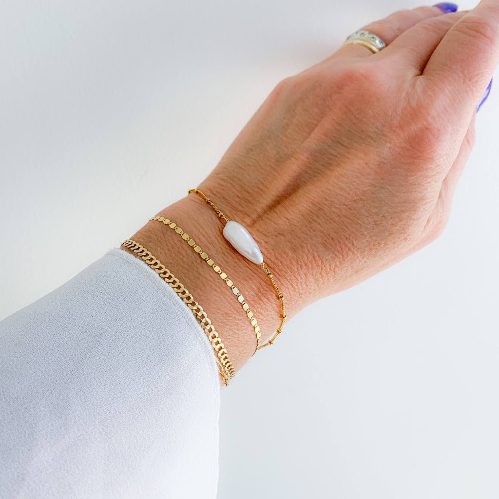 Biwa Pearl Bracelet - Adorned by Ruth