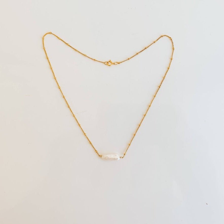 Biwa Pearl Necklace - Adorned by Ruth