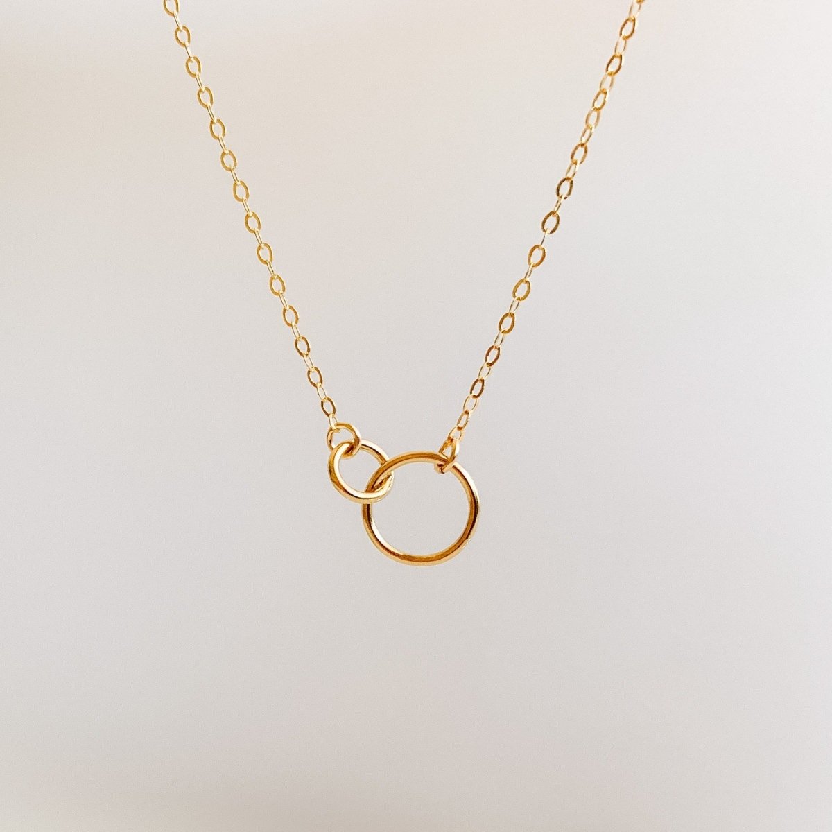 Connect Interlocking Circles Necklace - Gold - Adorned by Ruth