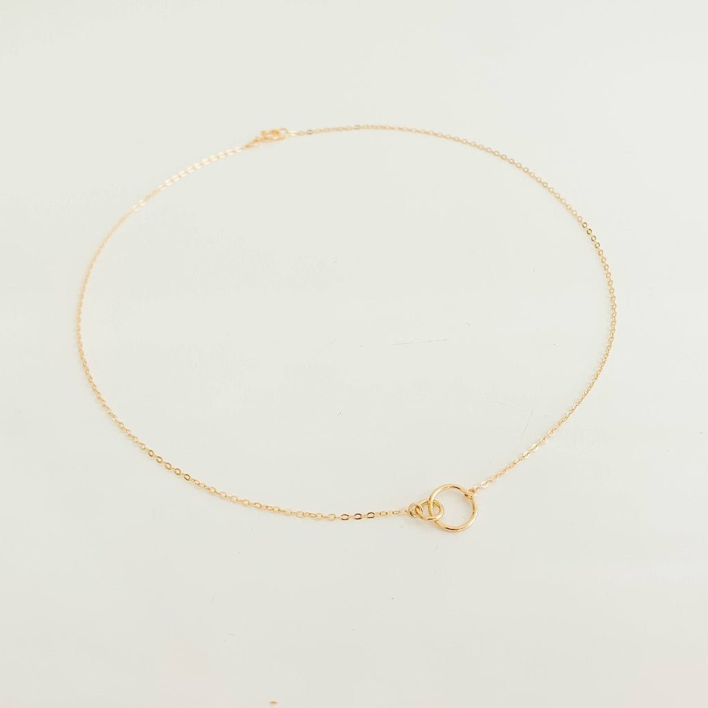 Connect Interlocking Circles Necklace - Gold - Adorned by Ruth