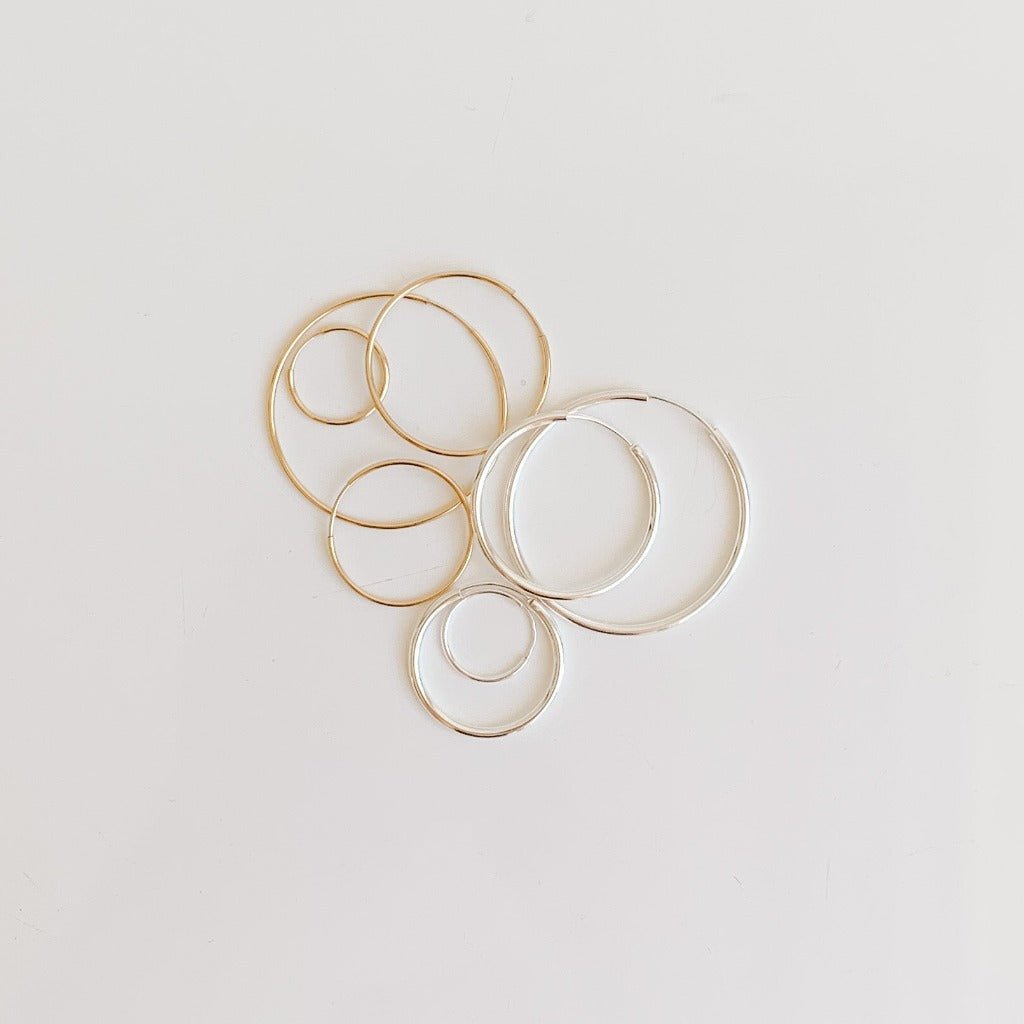 Endless Sleeper Hoop Earrings - Adorned by Ruth