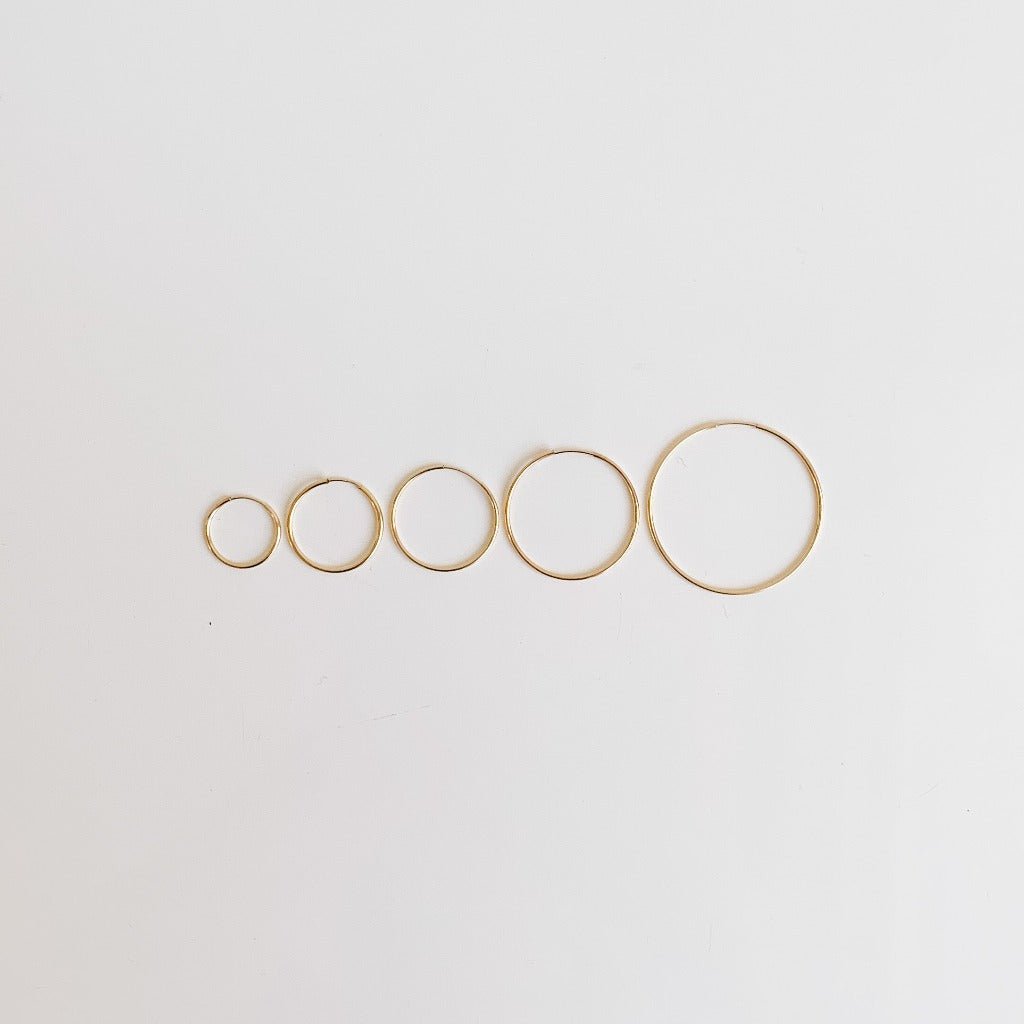Endless Sleeper Hoop Earrings - Adorned by Ruth