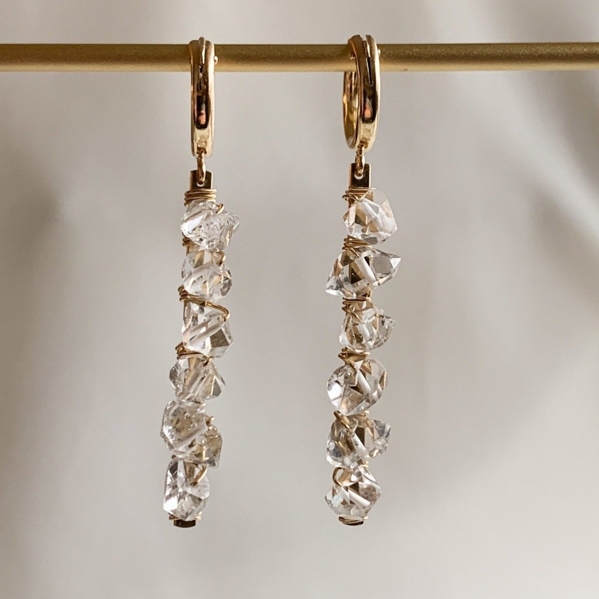 Herkimer Diamond Drop Earrings - Adorned by Ruth