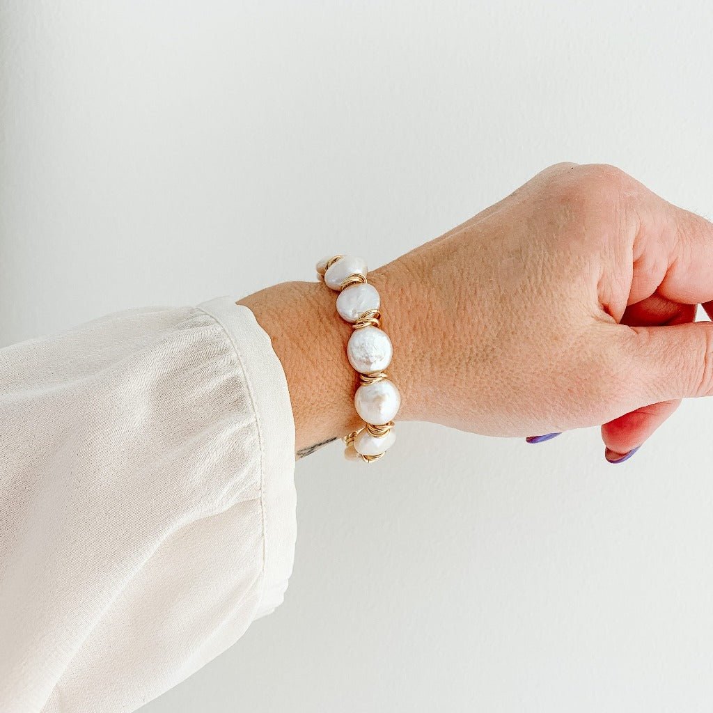 Keshi Pearl Bracelet - Adorned by Ruth