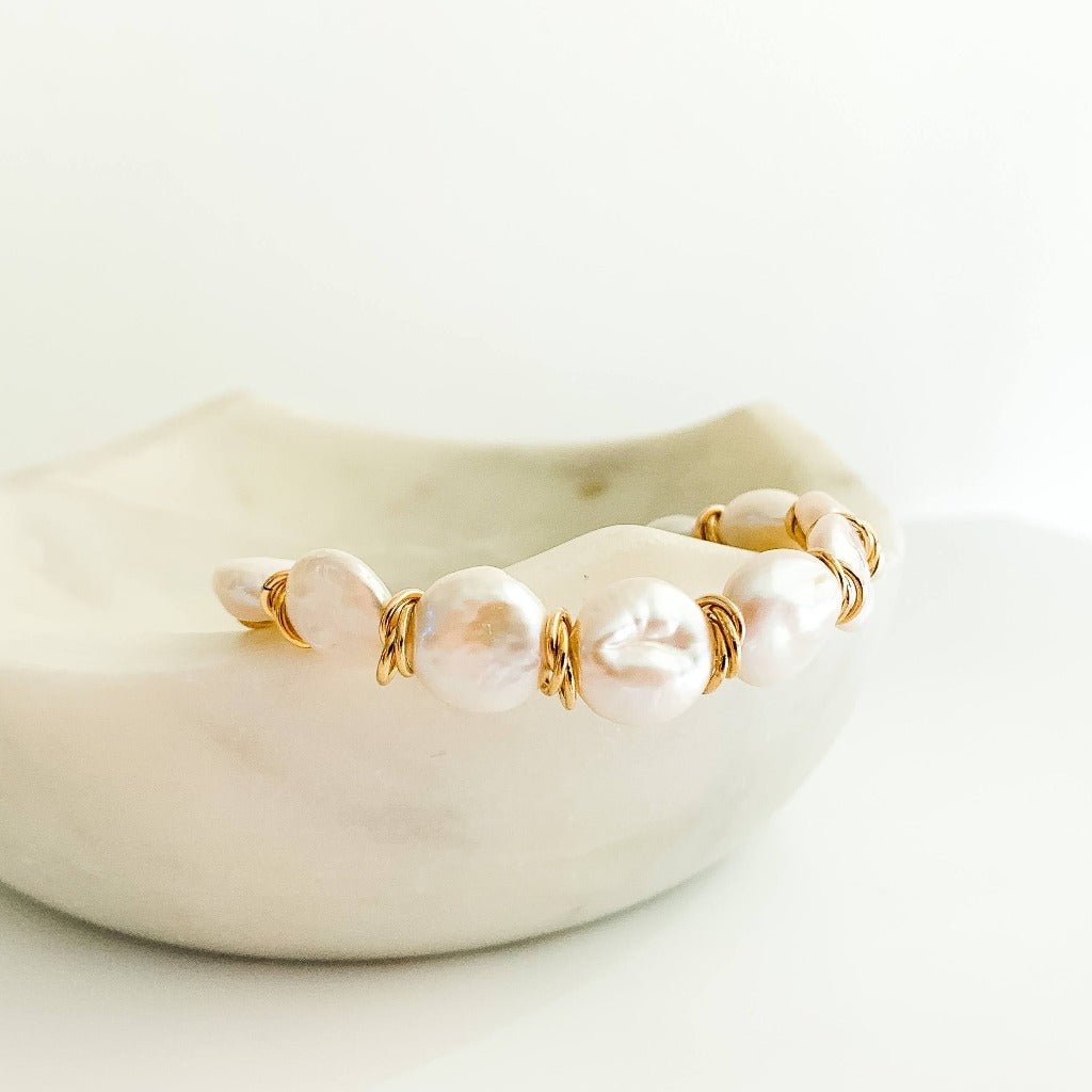 Keshi Pearl Bracelet - Adorned by Ruth
