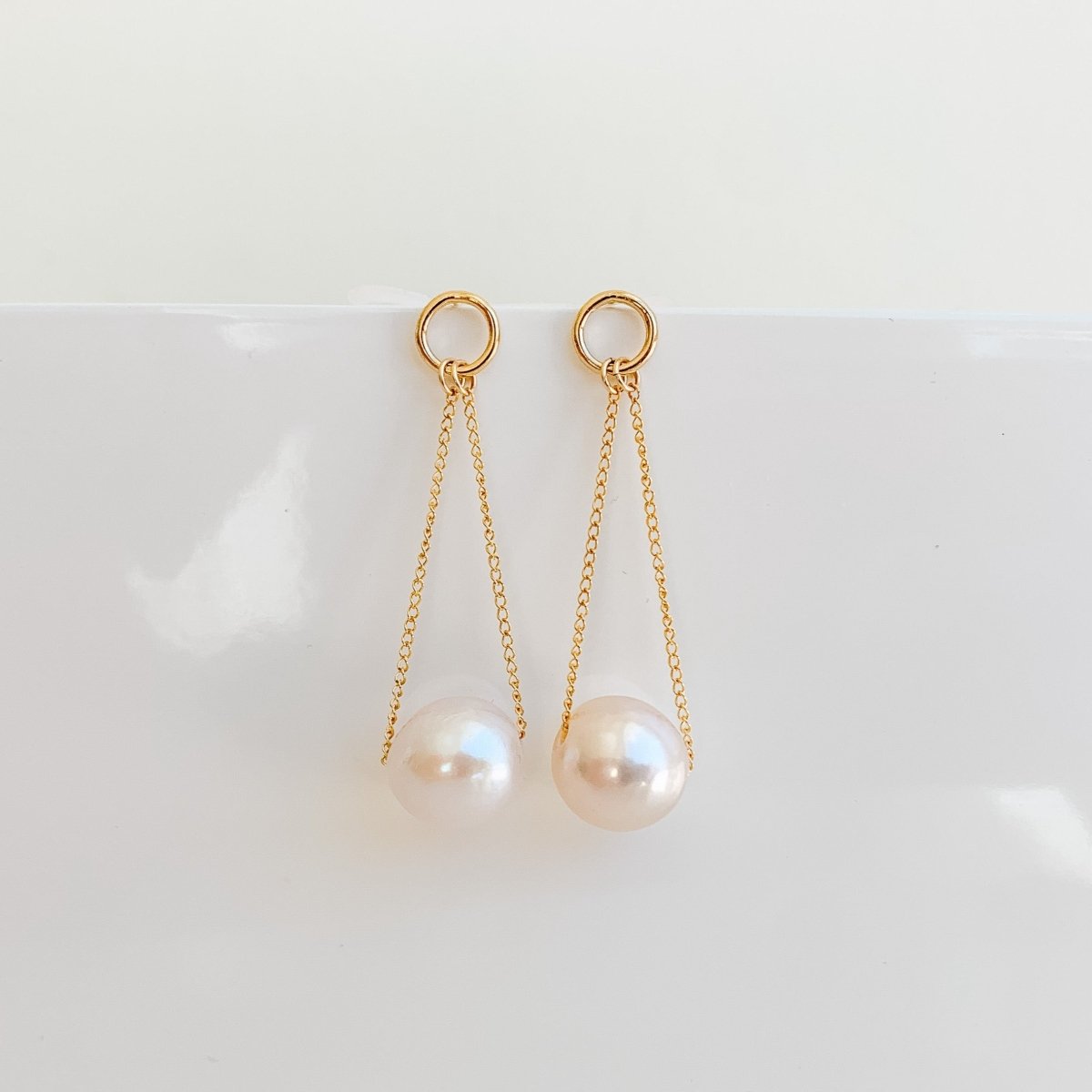 Large Pearl Chandelier Earrings - Adorned by Ruth