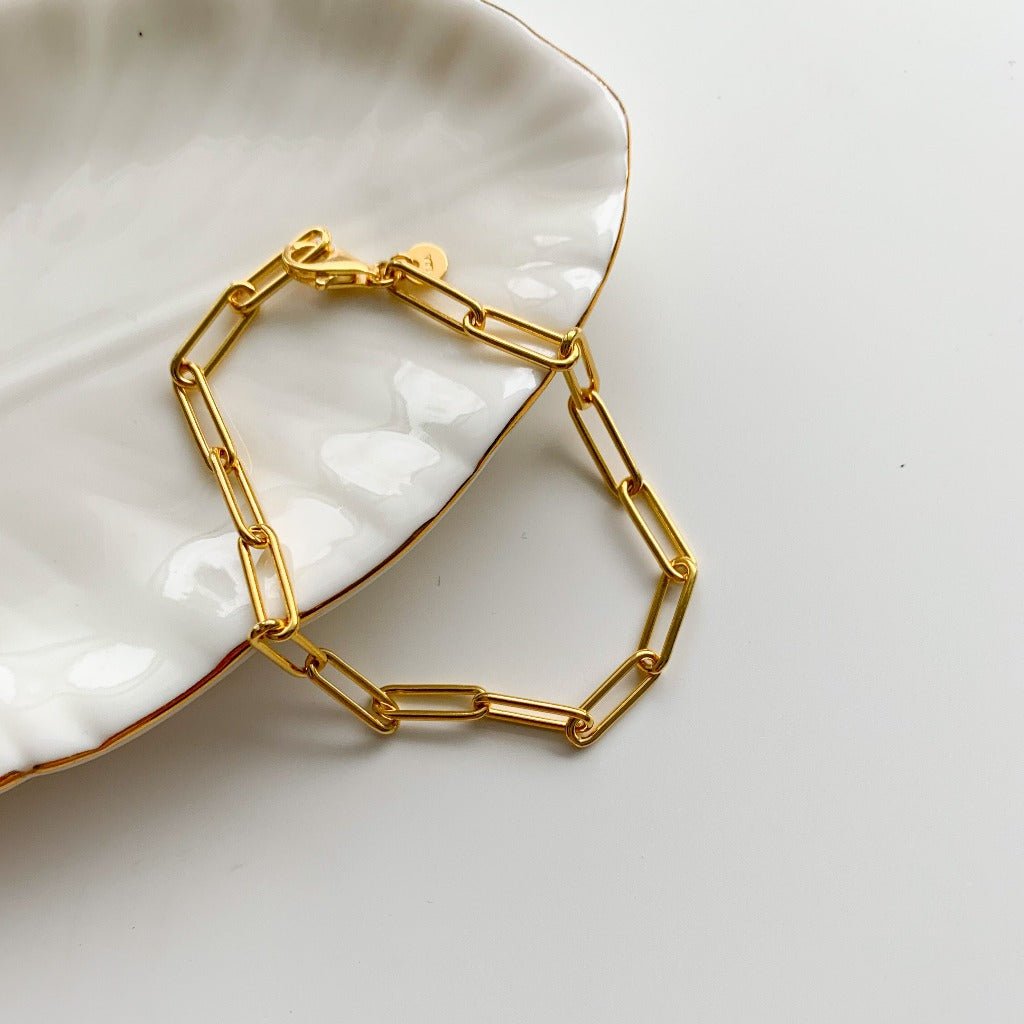 Link Chain Bracelet - Gold Vermeil - Adorned by Ruth