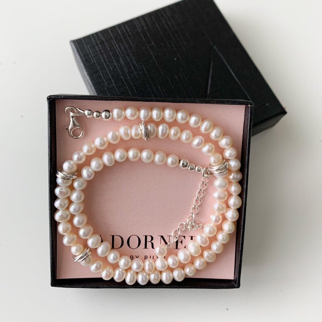 Lisbeth Pearl Choker Necklace - Adorned by Ruth