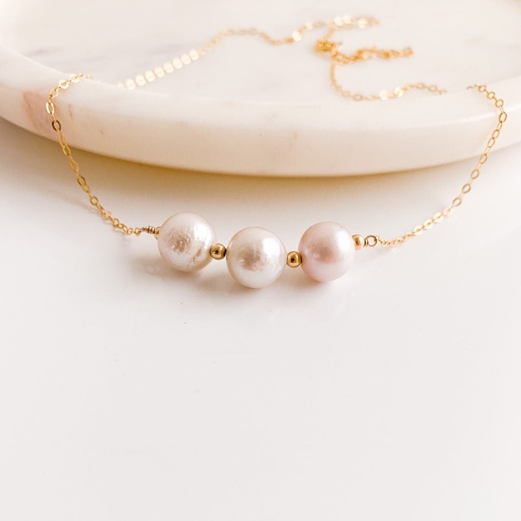 Maison Three Pearl Necklace - Adorned by Ruth