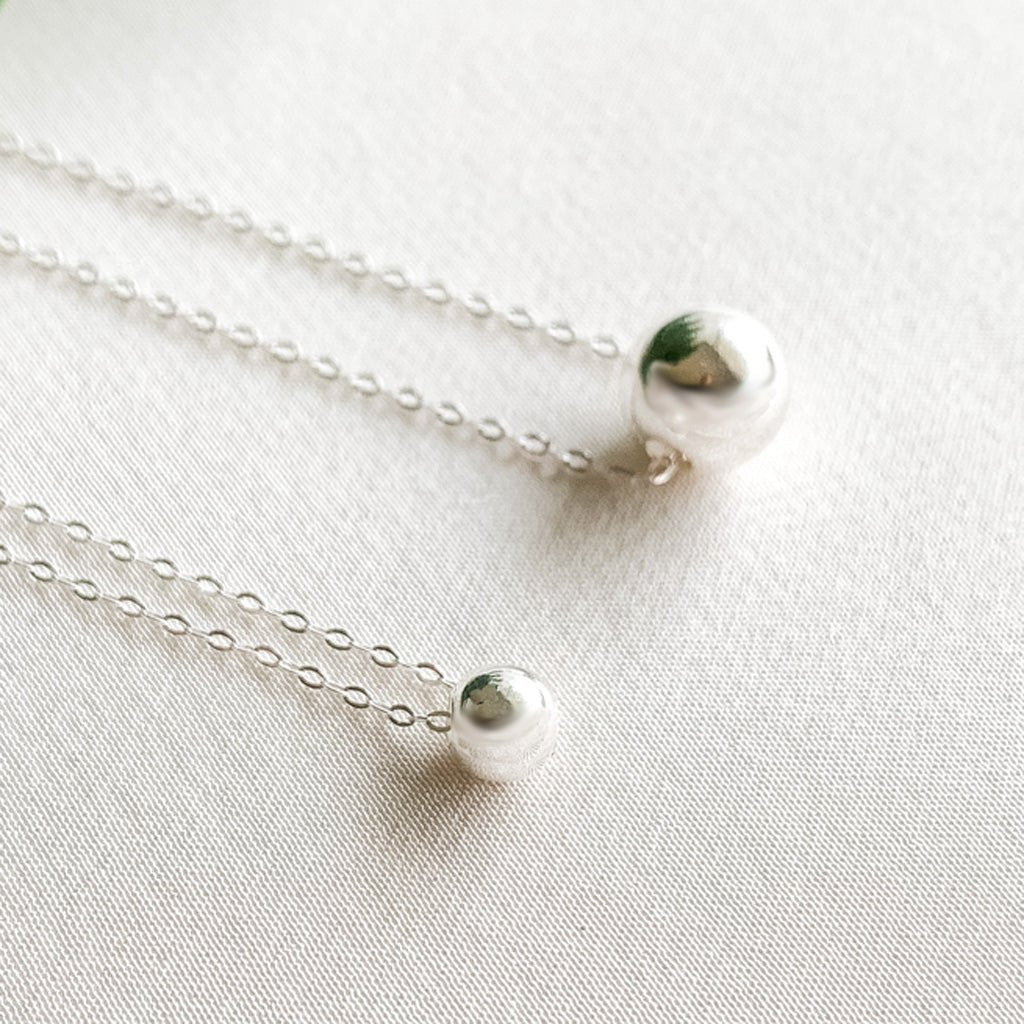 Single Ball Pendant Necklace - Adorned by Ruth