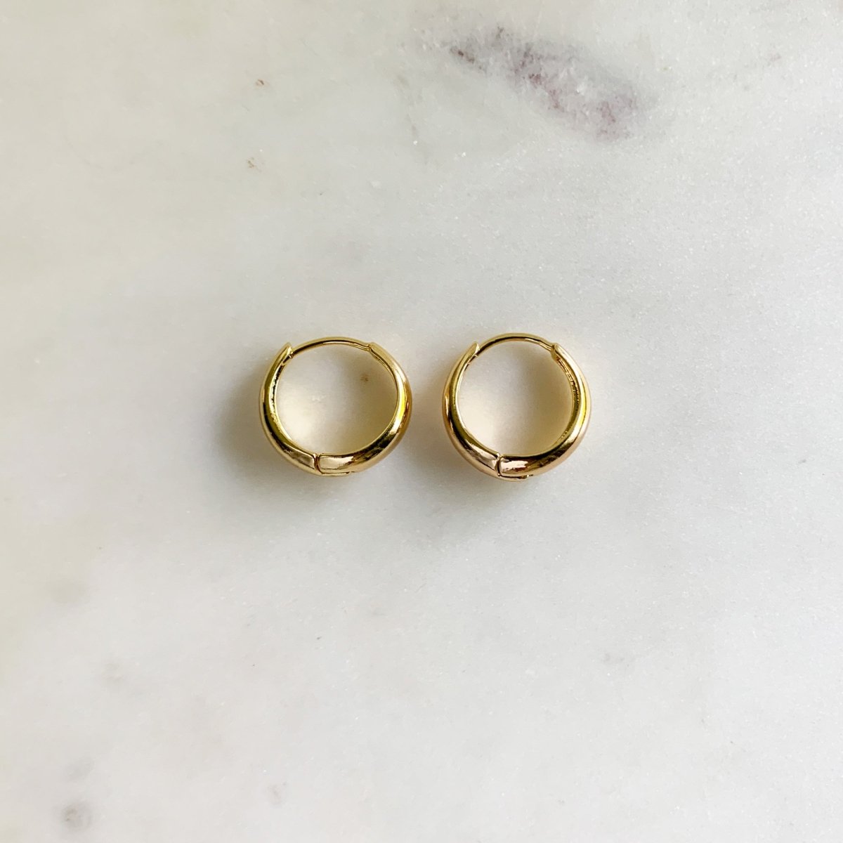 Tasiya Bold Hoop Earrings Gold - Adorned by Ruth