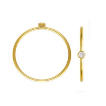 Tiny CZ Stacking Ring - Adorned by Ruth