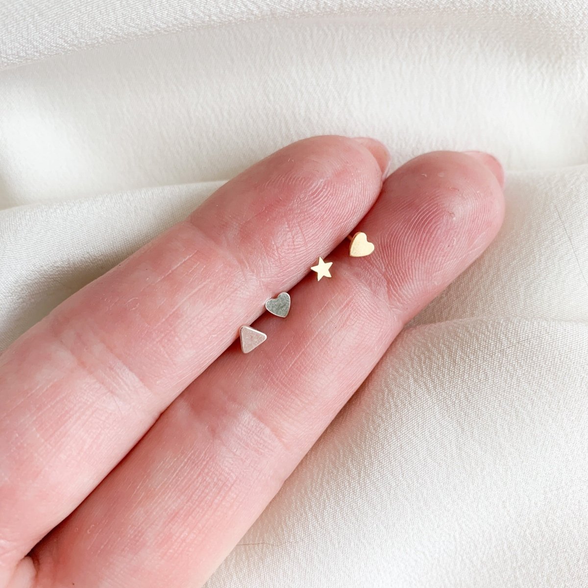 Tiny Studs Earrings Pack - mixed metals - Adorned by Ruth