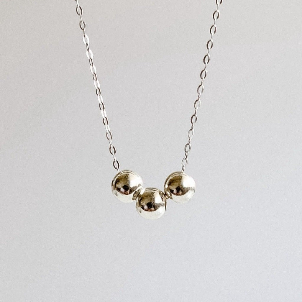 Triple Ball Beaded Necklace - Adorned by Ruth