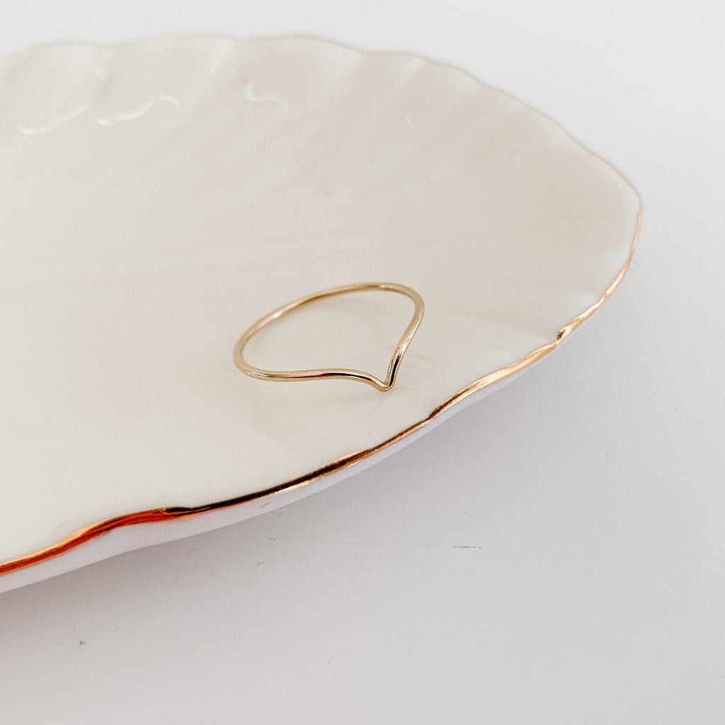 Wishbone Ring - 14k Gold Filled - Adorned by Ruth