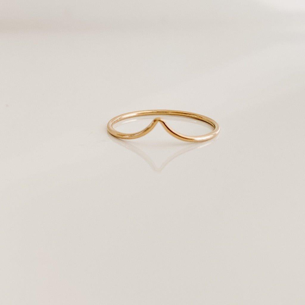 Wishbone Ring - 14k Gold Filled - Adorned by Ruth