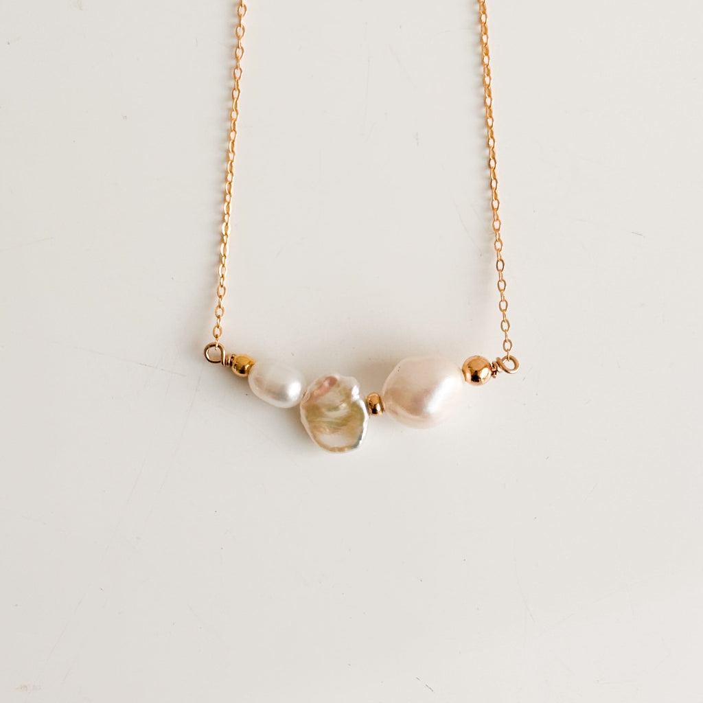 Hollis Trio Baroque Pearl Necklace