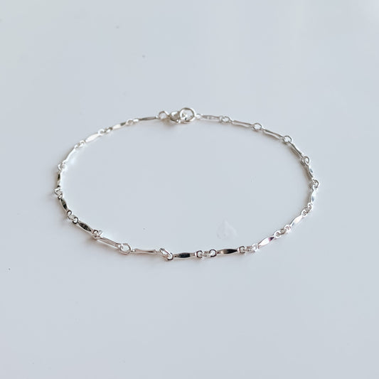 Orla Dapped Chain Bracelet Silver