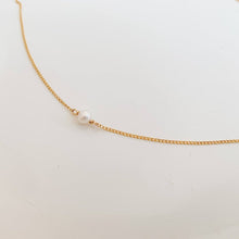 Load image into Gallery viewer, Ava Pearl Station Necklace - Adorned by Ruth
