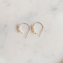 Load image into Gallery viewer, Baby Pearls Hook Earrings - Adorned by Ruth
