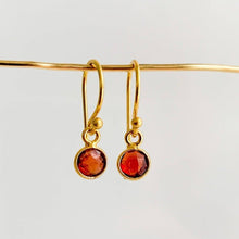 Load image into Gallery viewer, Bezel Gemstone Drop Earrings - Adorned by Ruth
