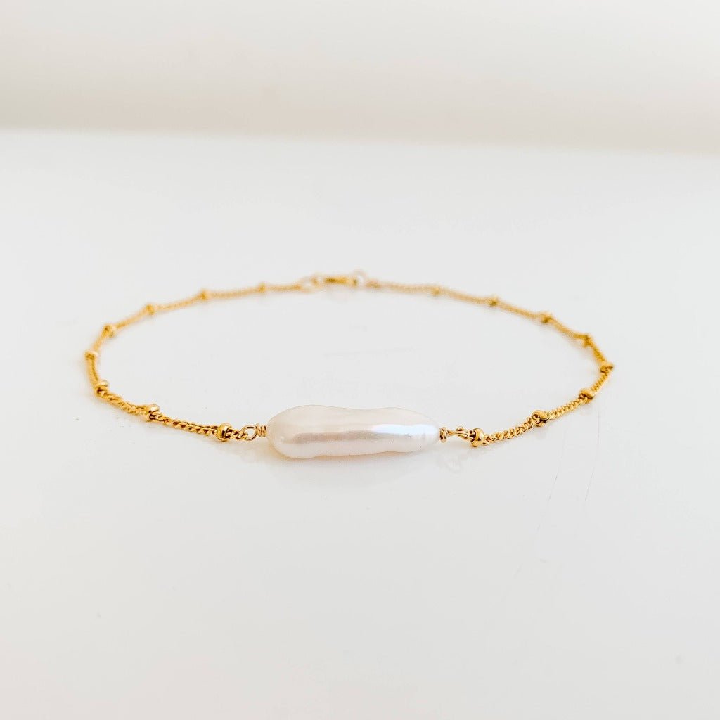 Biwa Pearl Bracelet - Adorned by Ruth