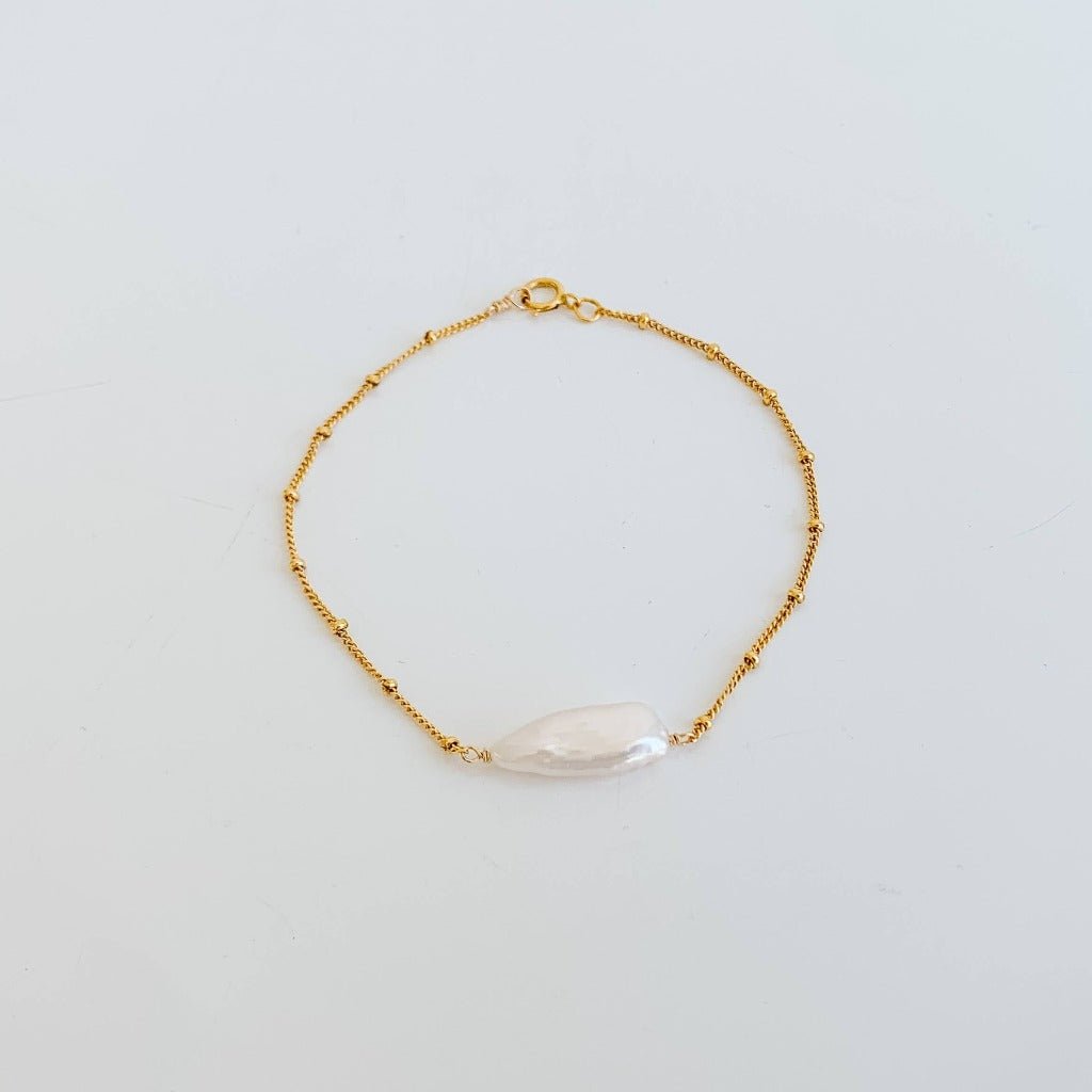 Biwa Pearl Bracelet - Adorned by Ruth