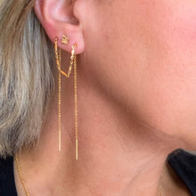 Load image into Gallery viewer, Chain Threader Earring - Adorned by Ruth
