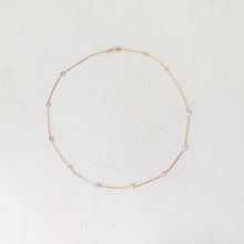 Load image into Gallery viewer, Cubic Zirconia Station Necklace - Gold - Adorned by Ruth
