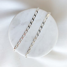 Load image into Gallery viewer, Curb Chain Anklet - Sterling Silver - Adorned by Ruth
