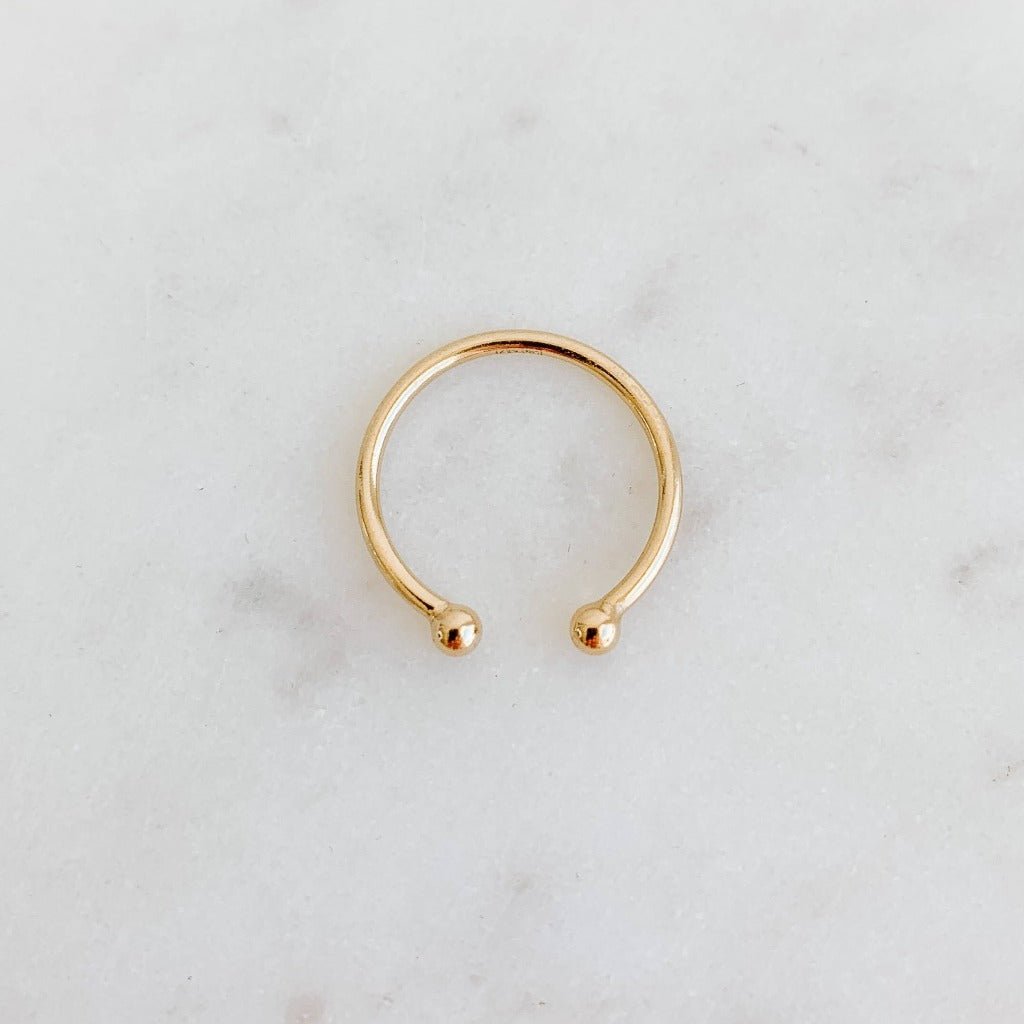 Double Ball Open Ring - 14k Gold Filled - Adorned by Ruth