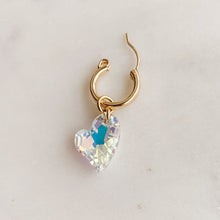 Load image into Gallery viewer, Esme Crystal Heart Dangle Earrings - Adorned by Ruth
