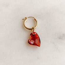 Load image into Gallery viewer, Esme Crystal Heart Dangle Earrings - Adorned by Ruth
