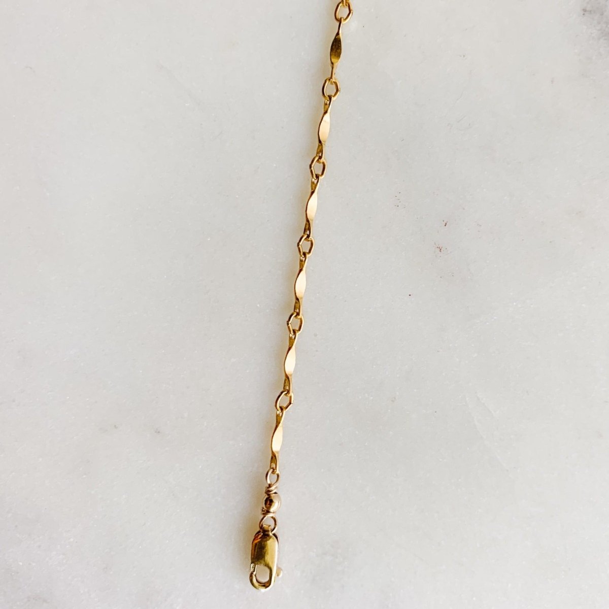Gold Dapped Bar Chain Bracelet - Orla - Adorned by Ruth