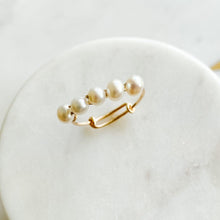 Load image into Gallery viewer, Gold Freshwater Pearl Stacking Ring - Adorned by Ruth
