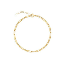 Load image into Gallery viewer, Gold Paperclip Chain Bracelet - Adorned by Ruth
