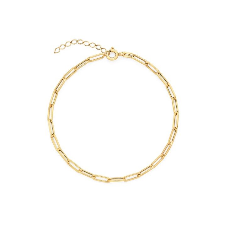 Gold Paperclip Chain Bracelet - Adorned by Ruth