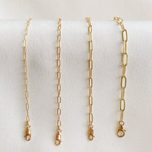 Load image into Gallery viewer, Gold Rectangle Link Chain Bracelet - Adorned by Ruth
