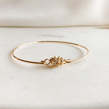 Load image into Gallery viewer, Herkimer Diamond Bangle Bracelet - Adorned by Ruth
