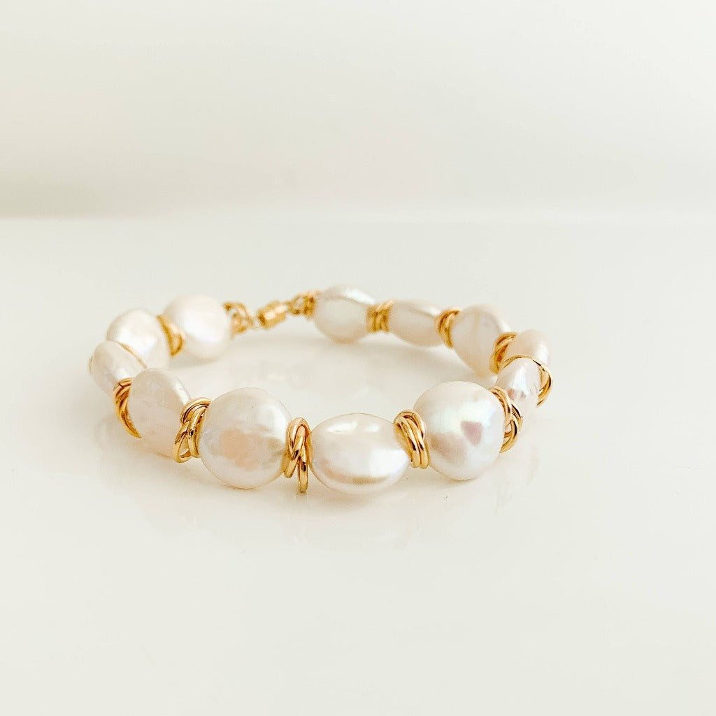 Keshi Pearl Bracelet - Adorned by Ruth