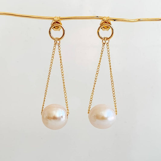 Large Pearl Chandelier Earrings - Adorned by Ruth
