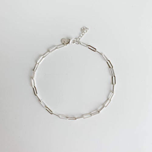 Link Chain Anklet - Sterling Silver - Adorned by Ruth