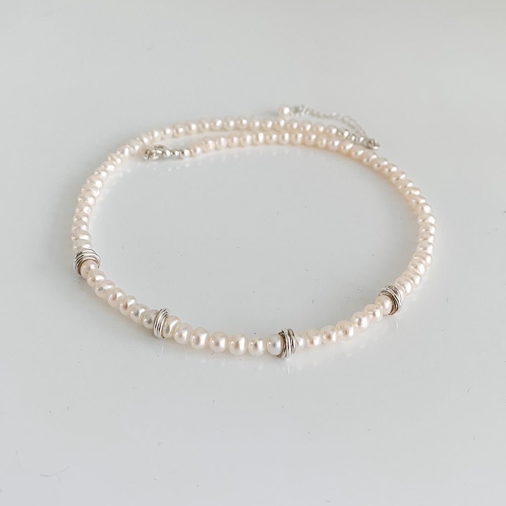Lisbeth Pearl Choker Necklace - Adorned by Ruth