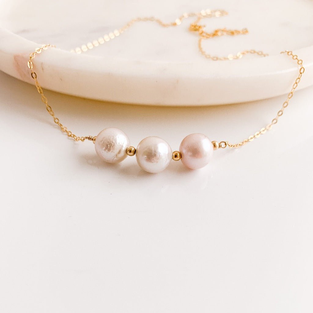 Maison Three Pearl Necklace - Adorned by Ruth